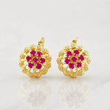 Stud Earrings Arete Margita 2.45g / in / 11.4mm Yellow Gold 18K