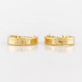 Hoop Earrings Tribal 2.65g / 1 in Yellow Gold 18K
