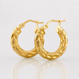 Hoop Earrings Maryo 2.15g / 3/4 in Yellow Gold 18K