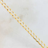 Pulso Cubano 5.8gr / 8 in / 4.6mm Dos Oros Amarillo Blanco +3 18K ©