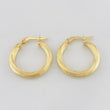 Hoop Earrings Cyrene 1.65g / 3/4 in 18K Yellow Gold