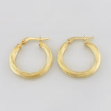 Hoop Earrings Cyrene 1.65g / 3/4 in 18K Yellow Gold