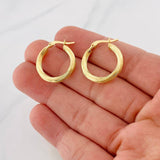 Hoop Earrings Cyrene 1.65g / 3/4 in 18K Yellow Gold