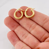 Hoop Earrings Zion 1.7g / 3/4 in 18K Yellow Gold