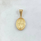 Pendant Miraculous Virgin 1.2gr / 3cm / Yellow Gold 18K