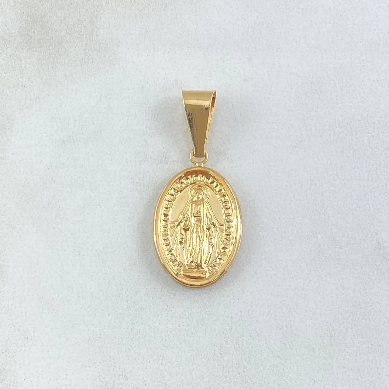 Pendant Miraculous Virgin 1.2gr / 3cm / Yellow Gold 18K ©