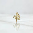 Pendant Tree 0.35gr / 1.5cm / White Zircons 18K Yellow Gold *