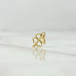 Dije Flor  0.35gr / 1.5cm / Silueta Lisa  Oro Amarillo 18K ©