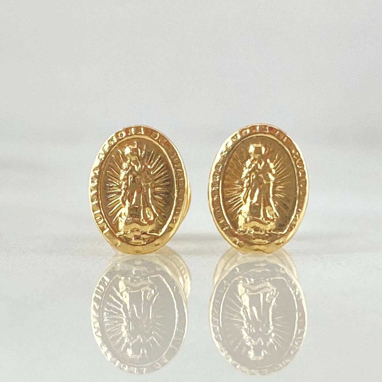 Virgin Guadalupe Stud Earrings 0.6gr / 18K Gold*
