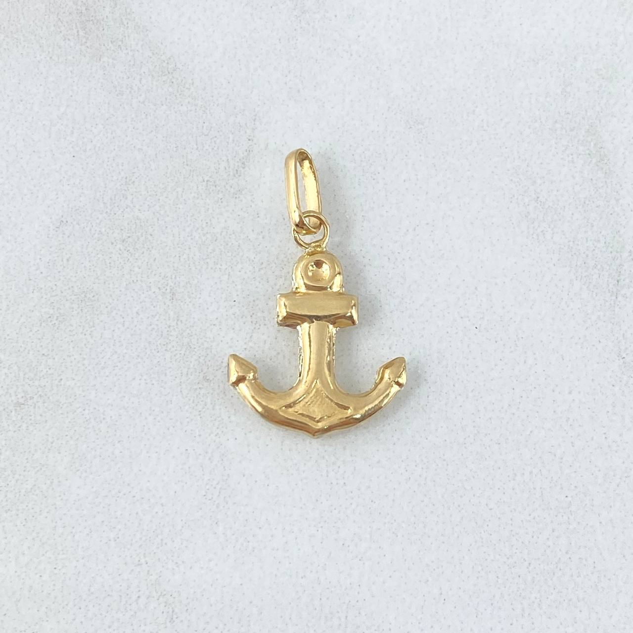 Pendant Anchor 0.7gr / 2.4cm / Polished 18K Yellow Gold