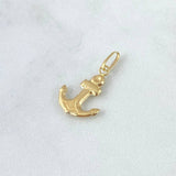 Pendant Anchor 0.7gr / 2.4cm / Polished 18K Yellow Gold