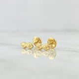 Topos Ojos Santa Lucia 0.65gr / 4.2mm Oro Amarillo 18K