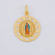 Pendant Virgin of Guadalupe 1.2 g / 1 in Yellow Gold 18K