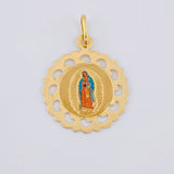 Pendant Virgin of Guadalupe 1.15 g / 1 in Yellow Gold 18K