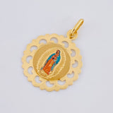 Pendant Virgin of Guadalupe 1.2 g / 1 in Yellow Gold 18K