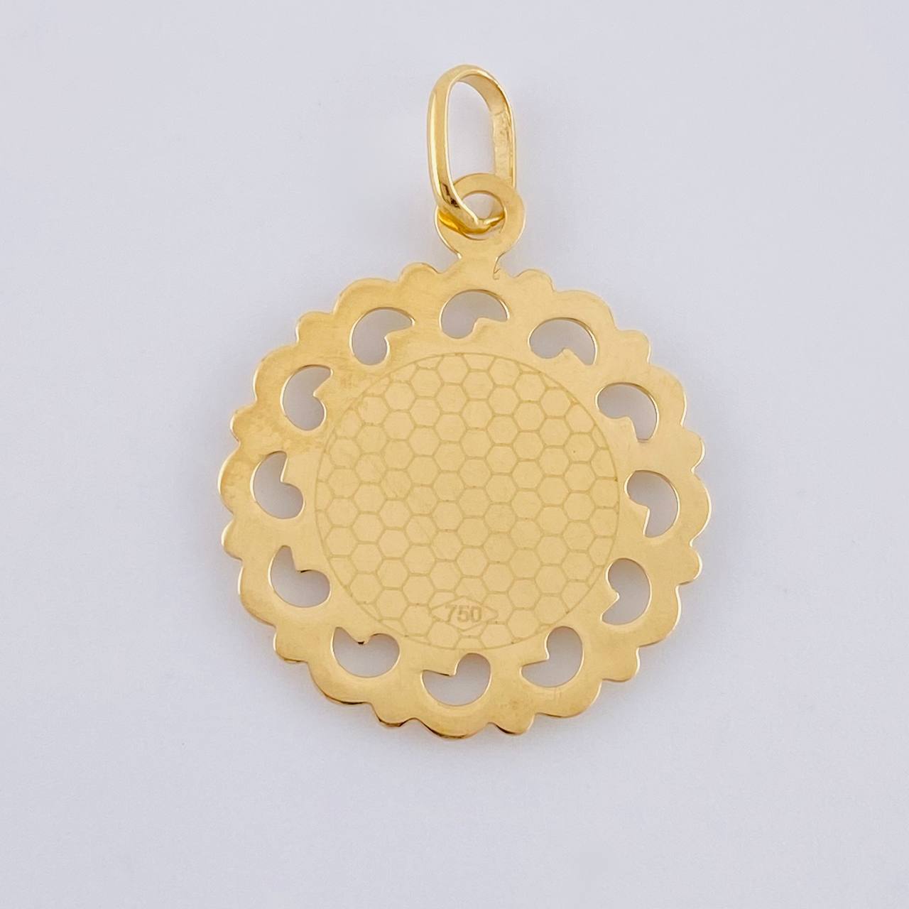 Pendant Virgin of Guadalupe 1.2 g / 1 in Yellow Gold 18K