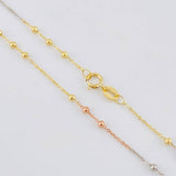 Cadena Aro Seguido Bolas 1.95 g / 20 in / 1.8 mm Tres Oros 18K