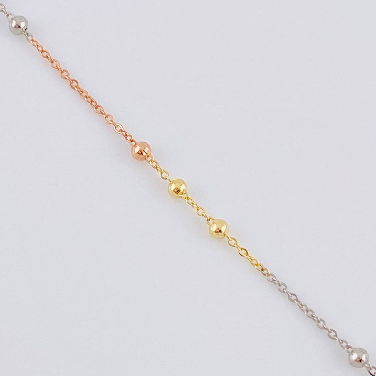 Cadena Aro Seguido Bolas 1.9 g / 19 1/2 in / 1.8 mm Tres Oros 18K