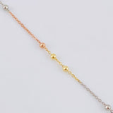 Cadena Aro Seguido Bolas 1.9 g / 19 1/2 in / 1.8 mm Tres Oros 18K