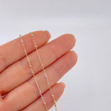 Cadena Aro Seguido Bolas 1.85 g / 19 in / 18 mm Tres Oros 18K