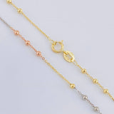 Classic Link Chain Beads 1.7 g / 17 1/2 in / 1.8 mm Three Golds 18K