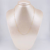 Classic Link Chain Beads 1.7 g / 17 1/2 in / 1.8 mm Three Golds 18K
