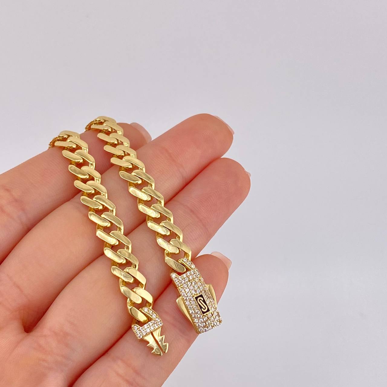 Bracelet Monaco 10.3 g / 8 in / 7.1 mm Yellow Gold 18K