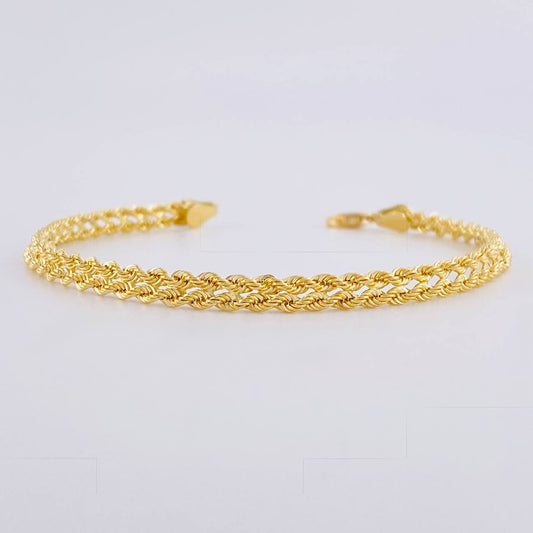 Rope Bracelet sequential 2.8g / 7 3/4 in / 4.4mm Yellow Gold 18K