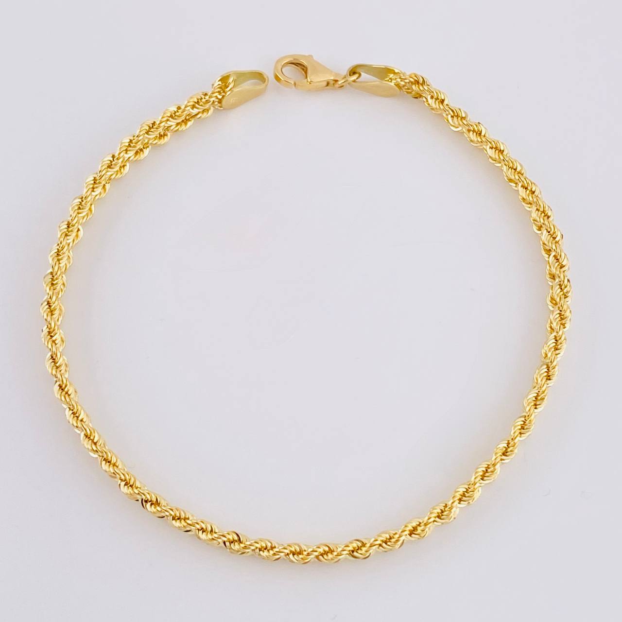 Rope Bracelet sequential 2.8g / 7 3/4 in / 4.4mm Yellow Gold 18K