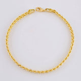 Rope Bracelet sequential 2.85g / 7 3/4 in / 4.4mm Yellow Gold 18K