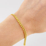 Rope Bracelet sequential 2.85g / 7 3/4 in / 4.4mm Yellow Gold 18K