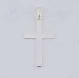 Plain Cross Pendant 1.6 g / 1 1/2 in Silver 925