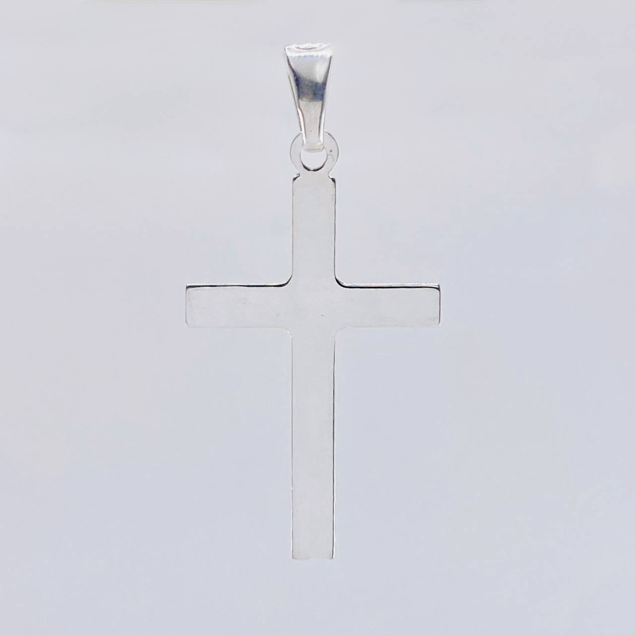 Plain Cross Pendant 1.6 g / 1 1/2 in Silver 925