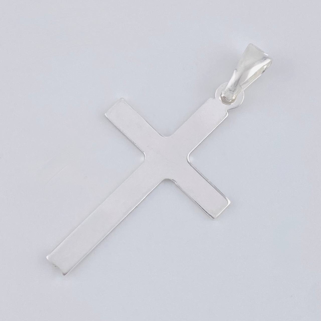 Plain Cross Pendant 1.6 g / 1 1/2 in Silver 925