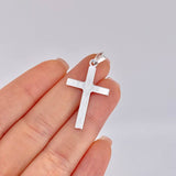 Plain Cross Pendant 1.6 g / 1 1/2 in Silver 925
