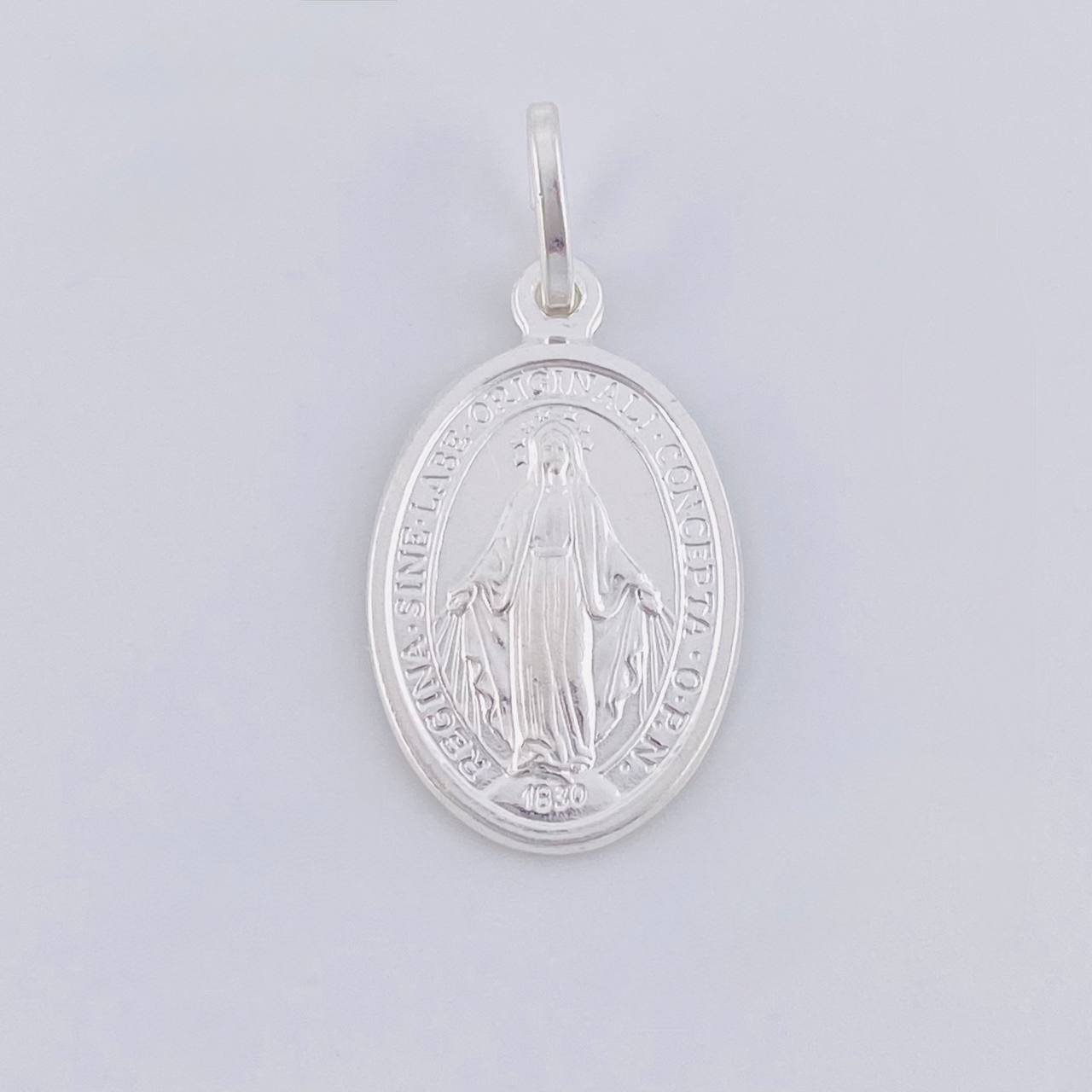 Pendant Virgen Milagrosa 2.5 g / 1 in Silver 925