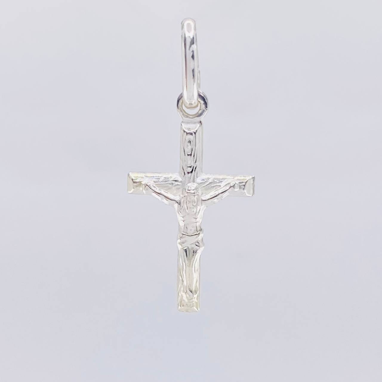 Dije Cruz Cristo 0.95 g / 1 in Plata 925