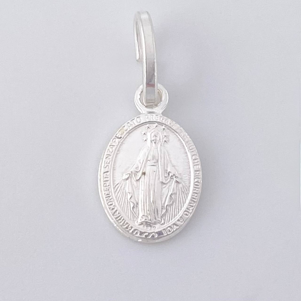 Pendant Miraculous Virgin 0.8 g / 3/4 in Silver 925