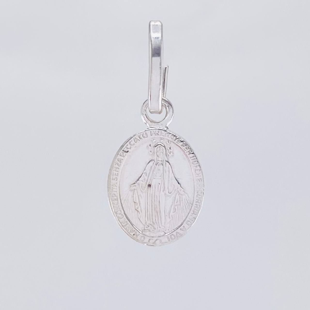 Pendant Miraculous Virgin 0.8 g / 3/4 in Silver 925