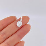 Pendant Miraculous Virgin 0.8 g / 3/4 in Silver 925
