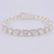 Bracelet Continuous Hearts 17.3g / 7 1/4 in / 7.2mm Silver 925