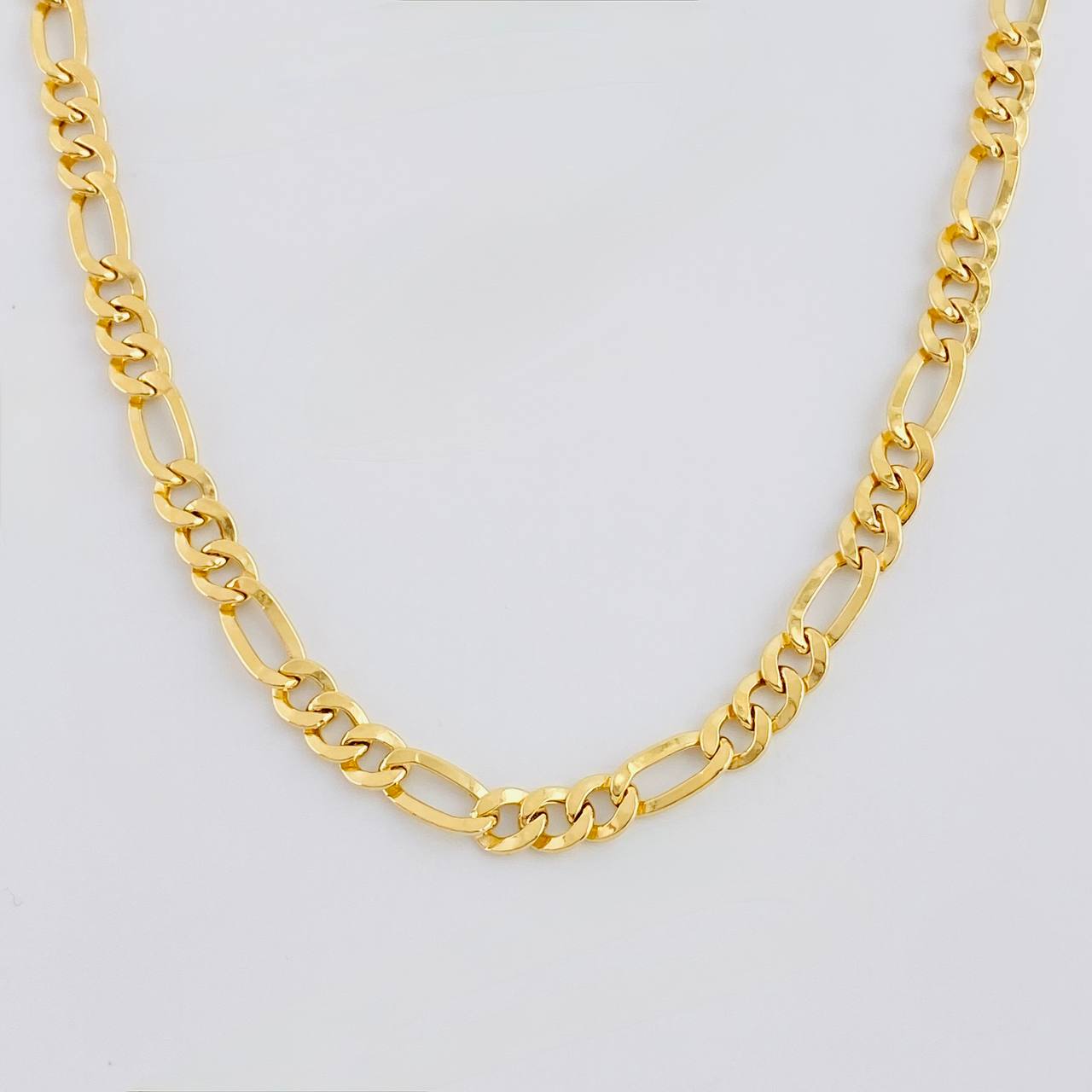 Cadena Figaro 13.1 g / 24 in / 6.5 mm Oro Amarillo 18K