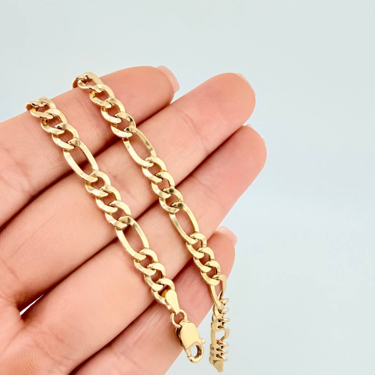 Cadena Figaro 10.3 g / 24 in / 5.3 mm Oro Amarillo 18K