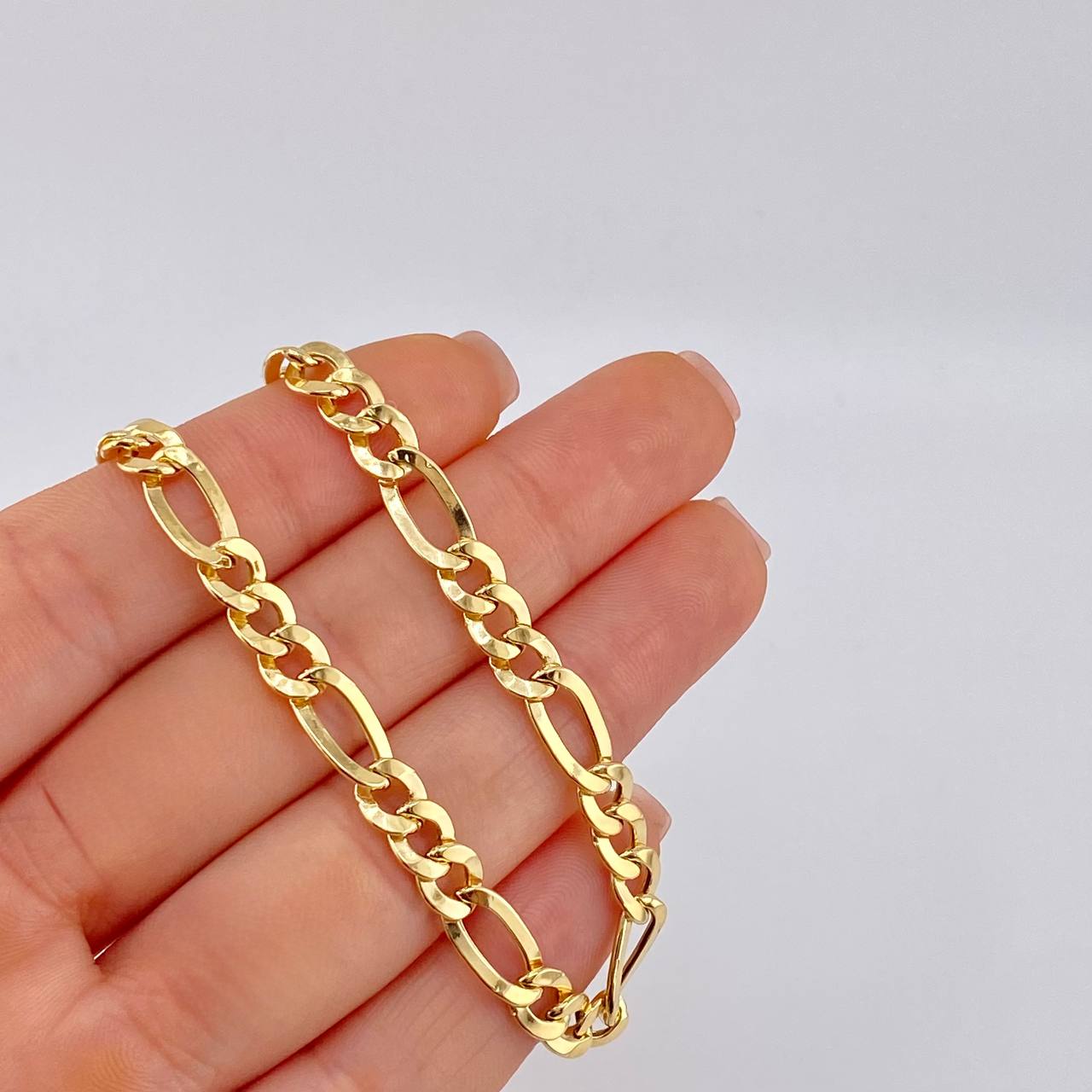 Cadena Figaro 10.25 g / 24 in / 3.1 mm Oro Amarillo 18K