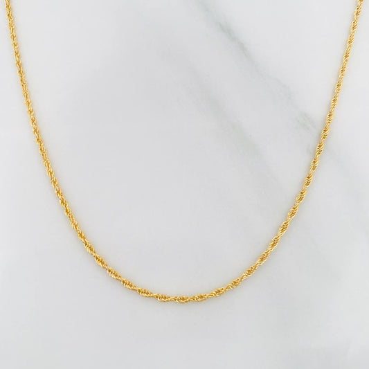 Cadena Singapur 1g / 20 in / 1.18mm Oro Amarillo 18K