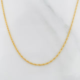 Singapore Chain 1g / 20 in / 1.18mm Yellow Gold 18K