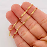 Cuban Links 2.4g / 24 in / 2mm 18K Yellow Gold