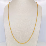 Cadena Lazo 4.4g / 20 in / 2.23mm Oro Amarillo 18K