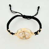 Woven Bracelet Saint Jude Thaddeus Three Golds 18K