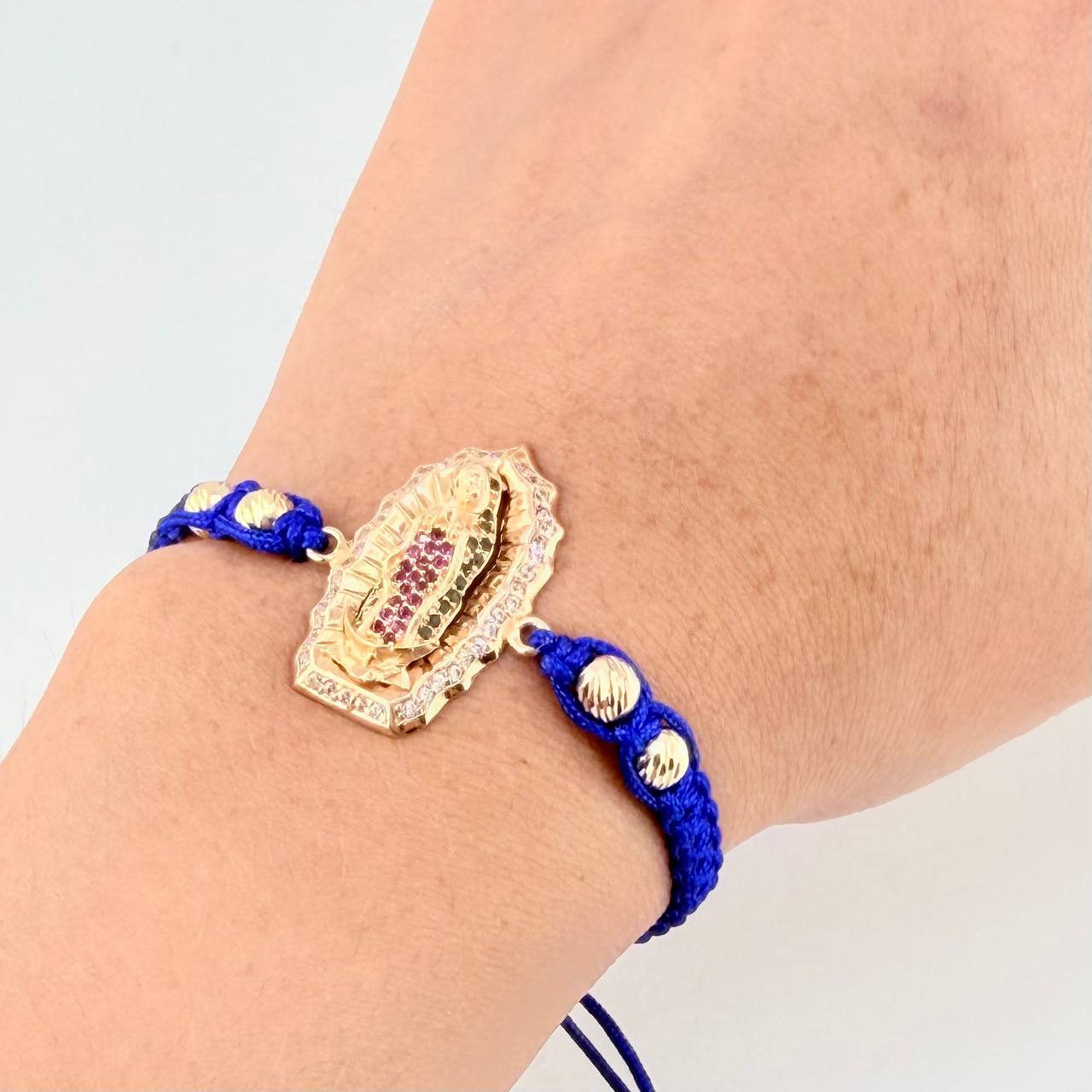 Woven Bracelet Virgin Guadalupe Yellow Gold 18K